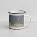 Right View Custom Carpinteria California Map Enamel Mug in Afternoon