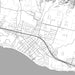 Carpinteria California Map Print in Classic Style Zoomed In Close Up Showing Details