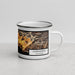 Right View Custom Carpinteria California Map Enamel Mug in Ember
