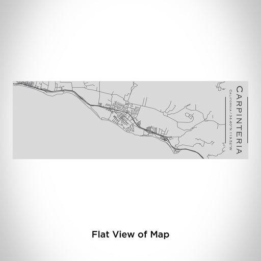 Rendered View of Carpinteria California Map Engraving on 10oz Stainless Steel Insulated Cup with Sipping Lid