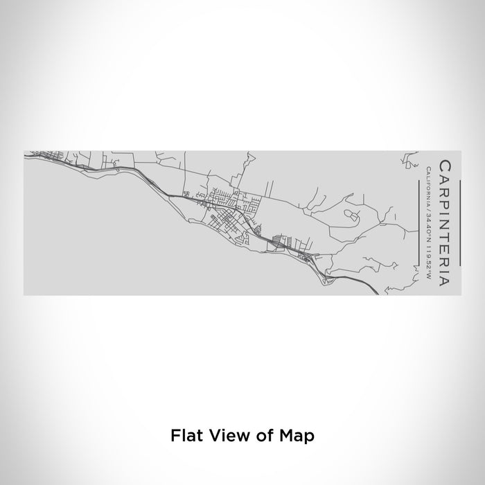 Rendered View of Carpinteria California Map Engraving on 10oz Stainless Steel Insulated Cup with Sipping Lid