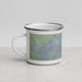 Left View Custom Carrizozo New Mexico Map Enamel Mug in Afternoon