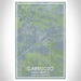 Carrizozo New Mexico Map Print Portrait Orientation in Afternoon Style With Shaded Background