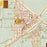 Carrizozo New Mexico Map Print in Woodblock Style Zoomed In Close Up Showing Details