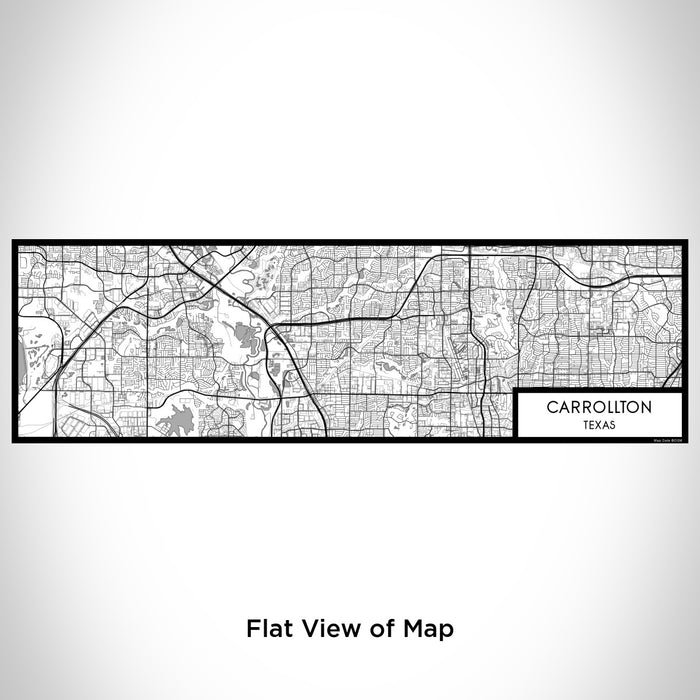 Flat View of Map Custom Carrollton Texas Map Enamel Mug in Classic