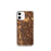Custom Carrollton Texas Map iPhone 12 mini Phone Case in Ember