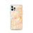 Custom Carrollton Texas Map iPhone 12 Pro Phone Case in Watercolor