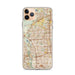 Custom Carrollton Texas Map Phone Case in Woodblock