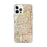 Custom Carrollton Texas Map iPhone 12 Pro Max Phone Case in Woodblock