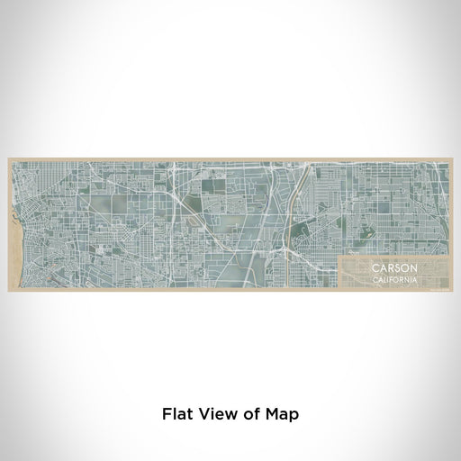Flat View of Map Custom Carson California Map Enamel Mug in Afternoon