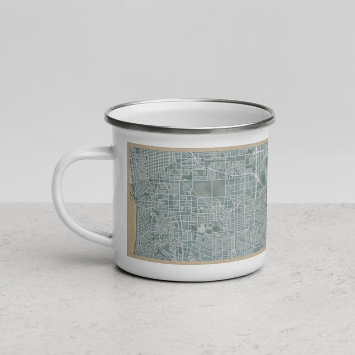 Left View Custom Carson California Map Enamel Mug in Afternoon