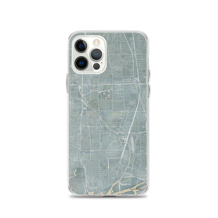 Custom iPhone 12 Pro Carson California Map Phone Case in Afternoon