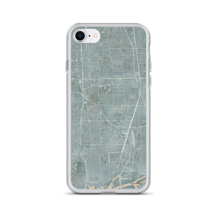 Custom iPhone SE Carson California Map Phone Case in Afternoon