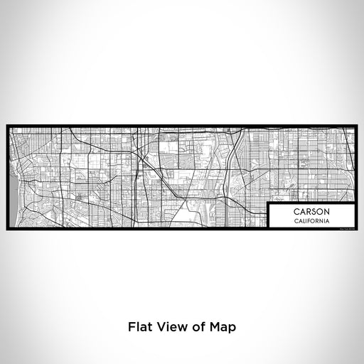 Flat View of Map Custom Carson California Map Enamel Mug in Classic