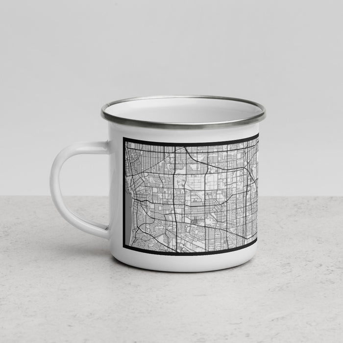 Left View Custom Carson California Map Enamel Mug in Classic