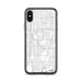 Custom iPhone X/XS Carson California Map Phone Case in Classic