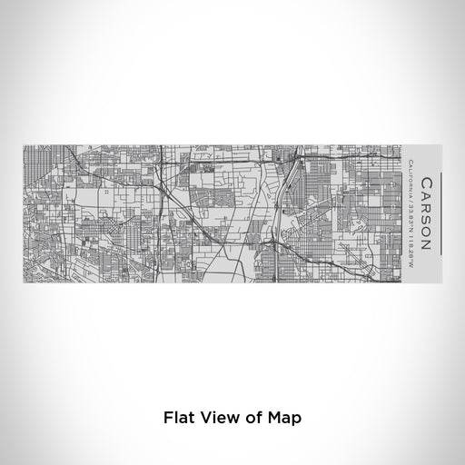 Rendered View of Carson California Map Engraving on 10oz Stainless Steel Insulated Cup with Sipping Lid