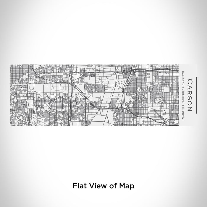 Rendered View of Carson California Map Engraving on 10oz Stainless Steel Insulated Cup with Sliding Lid in White