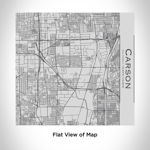 Rendered View of Carson California Map Engraving on 17oz Stainless Steel Insulated Tumbler