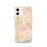 Custom iPhone 12 Carson California Map Phone Case in Watercolor