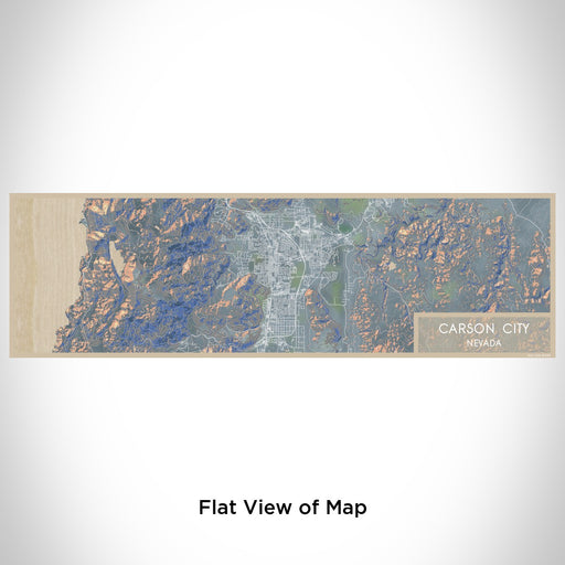 Flat View of Map Custom Carson City Nevada Map Enamel Mug in Afternoon
