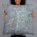 Person holding 22x22 Custom Carson City Nevada Map Throw Pillow in Afternoon