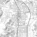 Carson City Nevada Map Print in Classic Style Zoomed In Close Up Showing Details