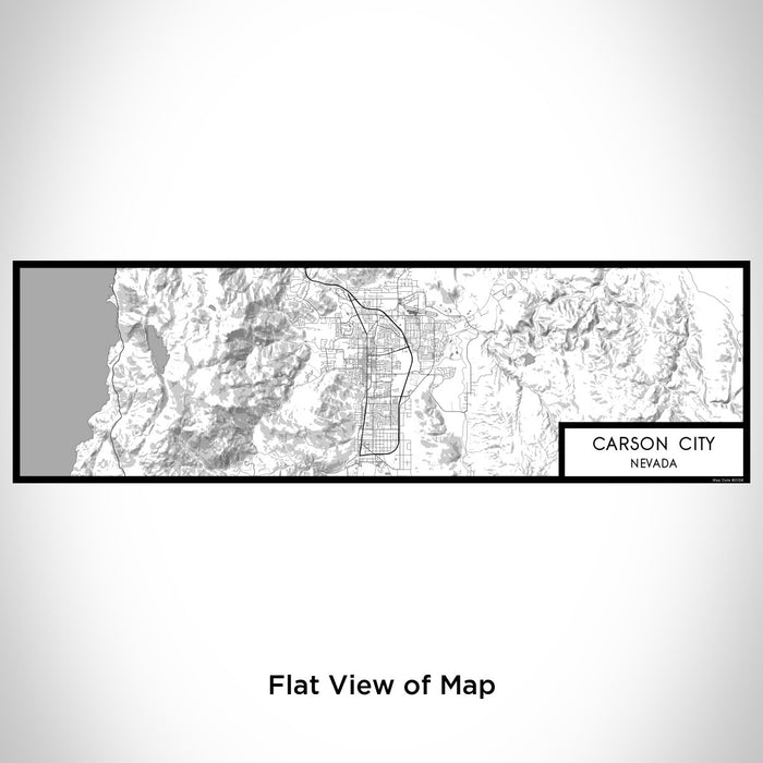 Flat View of Map Custom Carson City Nevada Map Enamel Mug in Classic
