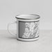 Left View Custom Carson City Nevada Map Enamel Mug in Classic