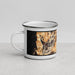 Left View Custom Carson City Nevada Map Enamel Mug in Ember