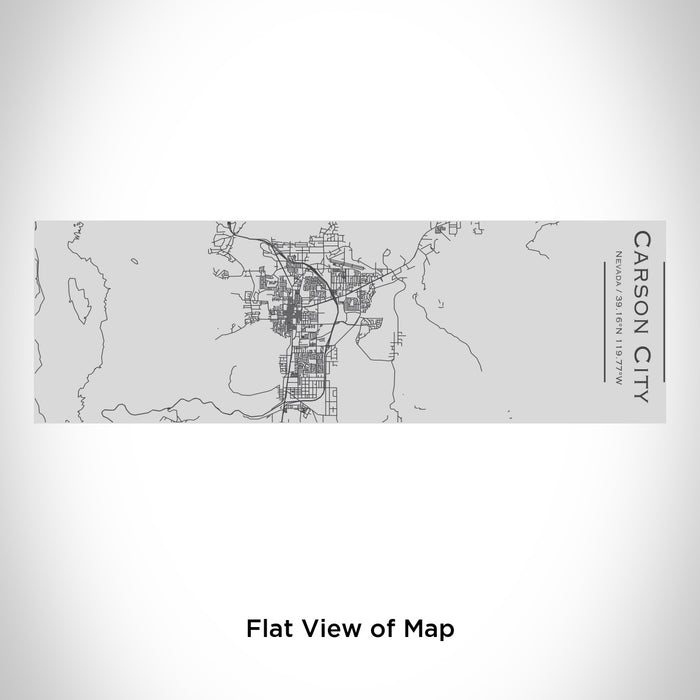 Rendered View of Carson City Nevada Map Engraving on 10oz Stainless Steel Insulated Cup with Sipping Lid