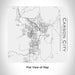 Rendered View of Carson City Nevada Map Engraving on 17oz Stainless Steel Insulated Tumbler in White