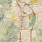 Carson City Nevada Map Print in Woodblock Style Zoomed In Close Up Showing Details