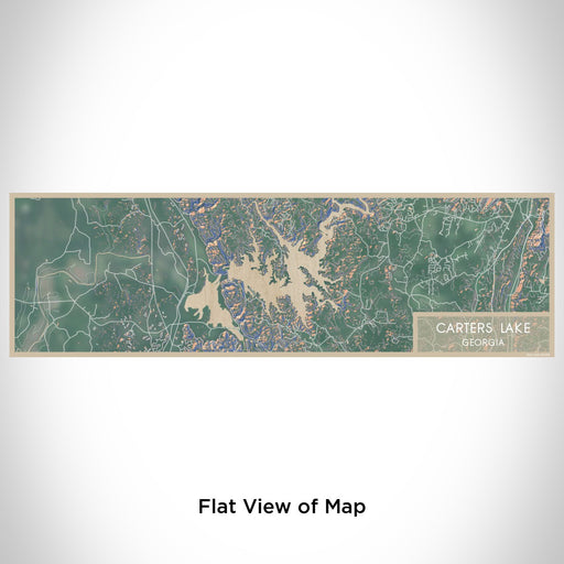 Flat View of Map Custom Carters Lake Georgia Map Enamel Mug in Afternoon