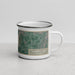 Right View Custom Carters Lake Georgia Map Enamel Mug in Afternoon
