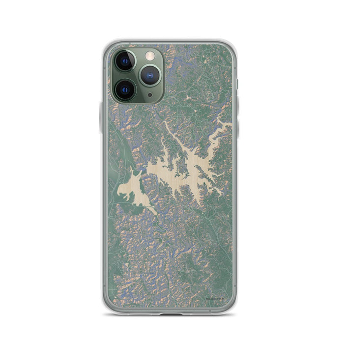 Custom iPhone 11 Pro Carters Lake Georgia Map Phone Case in Afternoon