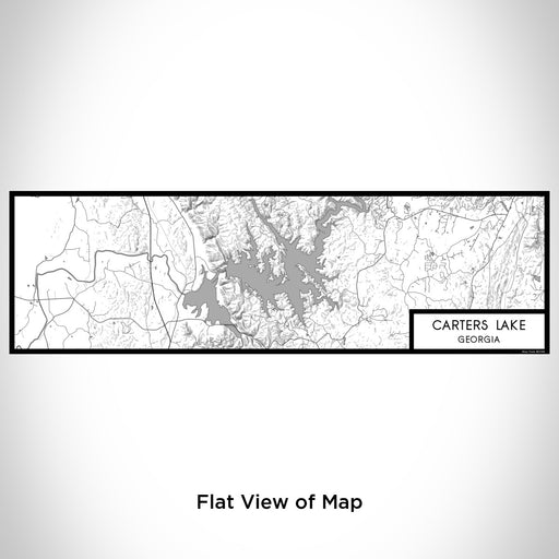 Flat View of Map Custom Carters Lake Georgia Map Enamel Mug in Classic