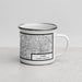 Right View Custom Cary North Carolina Map Enamel Mug in Classic