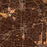 Cary North Carolina Map Print in Ember Style Zoomed In Close Up Showing Details