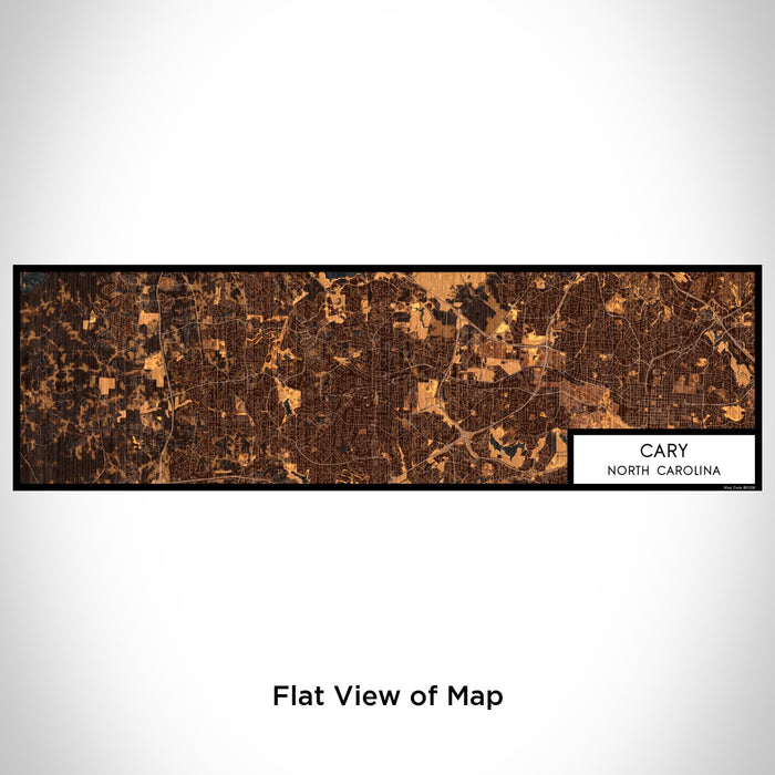 Flat View of Map Custom Cary North Carolina Map Enamel Mug in Ember