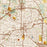 Cary North Carolina Map Print in Woodblock Style Zoomed In Close Up Showing Details