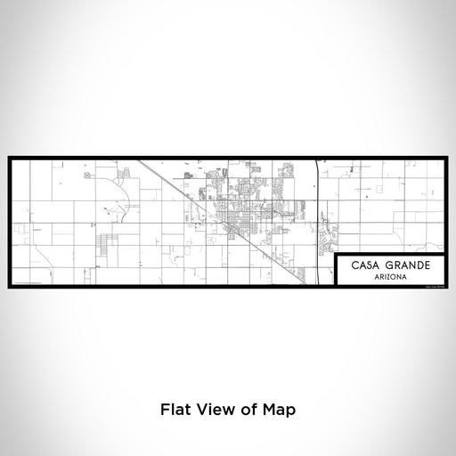 Flat View of Map Custom Casa Grande Arizona Map Enamel Mug in Classic