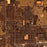 Casa Grande Arizona Map Print in Ember Style Zoomed In Close Up Showing Details