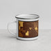 Left View Custom Casa Grande Arizona Map Enamel Mug in Ember