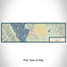 Flat View of Map Custom Cascade Idaho Map Enamel Mug in Woodblock