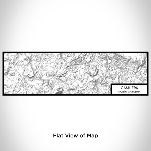 Flat View of Map Custom Cashiers North Carolina Map Enamel Mug in Classic