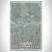 Casper Wyoming Map Print Portrait Orientation in Afternoon Style With Shaded Background