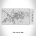 Rendered View of Casper Wyoming Map Engraving on 17oz Stainless Steel Insulated Cola Bottle