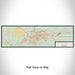 Flat View of Map Custom Casper Wyoming Map Enamel Mug in Woodblock