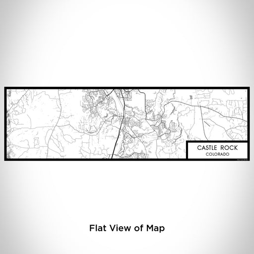 Flat View of Map Custom Castle Rock Colorado Map Enamel Mug in Classic